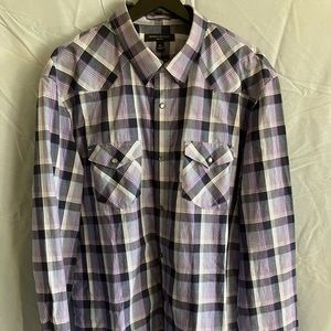 Banana Republic plain snap button down shirt.